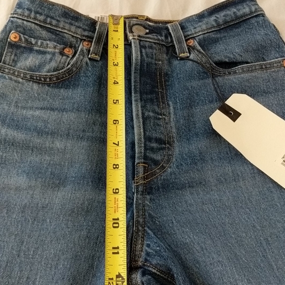 Levi's Ribcage Straight Leg Full Length Jeans - Picture 6 of 9